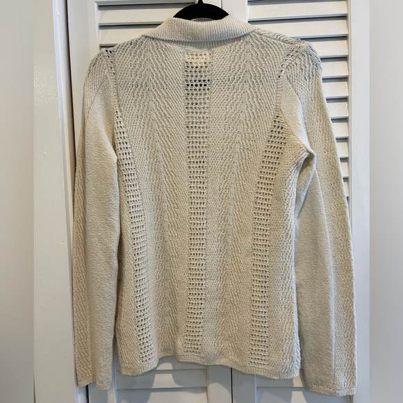 Maeve Ivory Open-Knit Cardigan - Picture 2 of 9